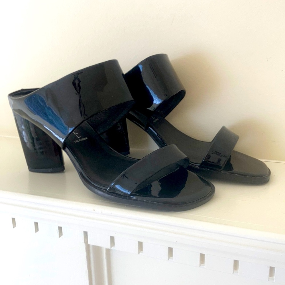 New Jeffrey Campbell Avola Black Patent Sandals